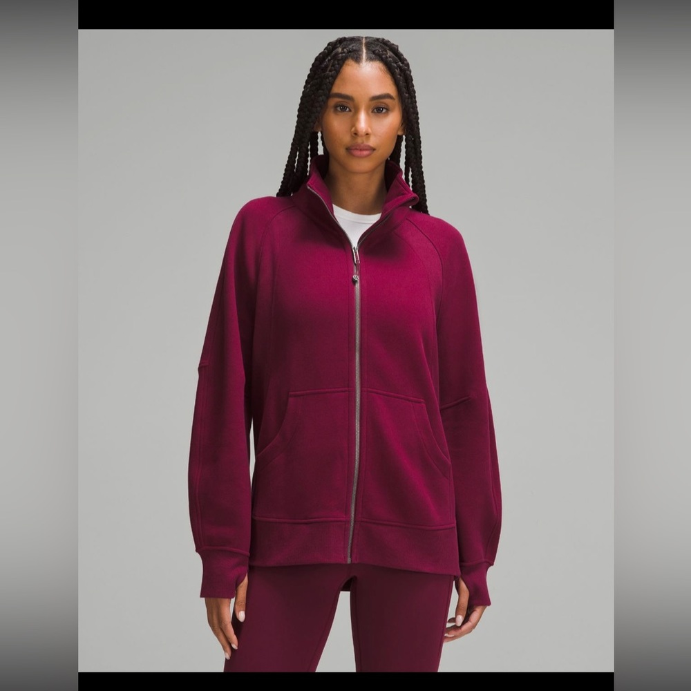 NWT! Womens Lululemon Scuba Oversized Funnel-Neck Full Zip Long. - Picture 1 of 8